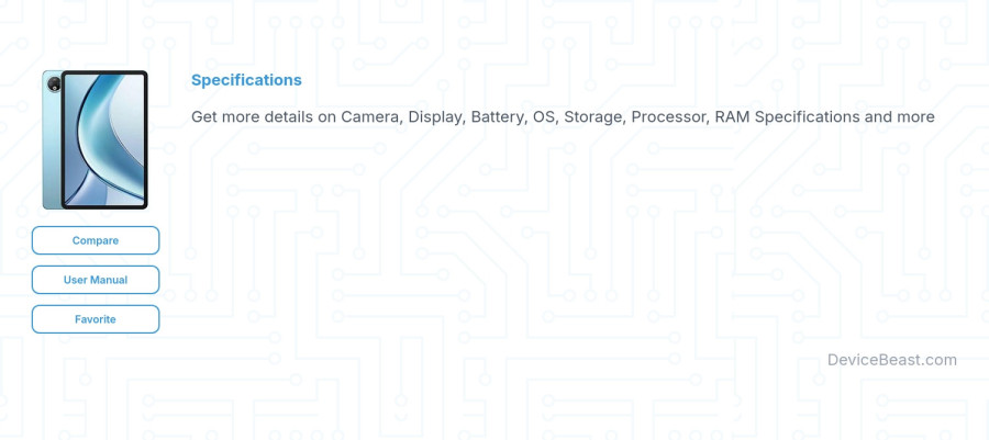  specifications overview cover