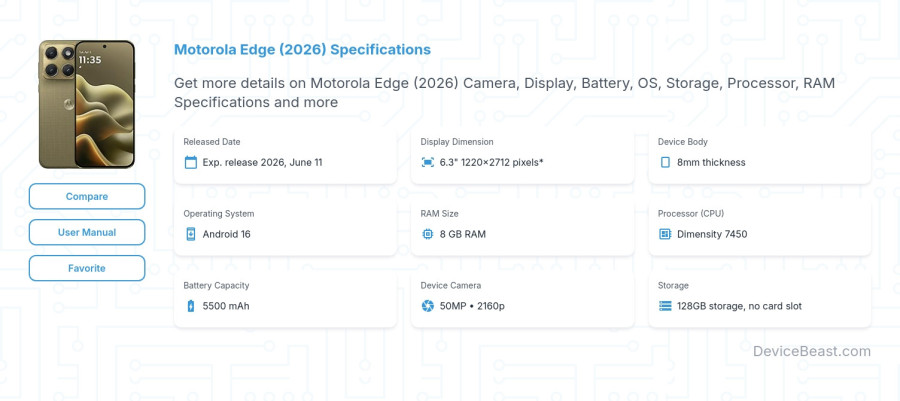 Motorola Edge (2026) specifications overview cover